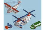 412 - Doppel­decker und Hub­schrau­ber